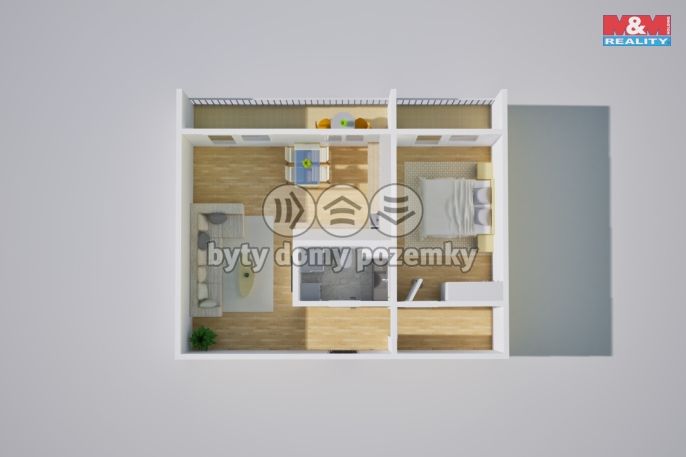 Prodej, Byt 2+kk, Teplice