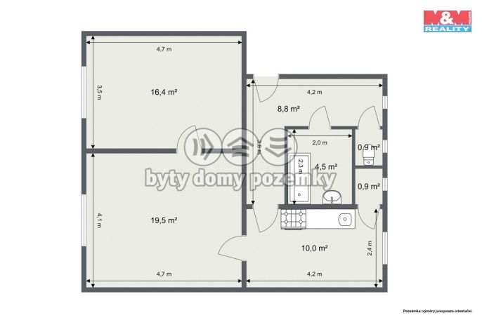 Prodej, Byt 2+1, 61 m², Horní Slavkov, Poštovní
