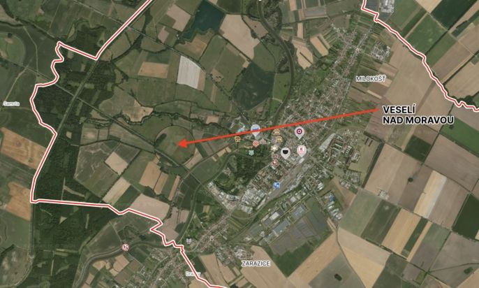 Prodej, Pole, Veselí nad Moravou