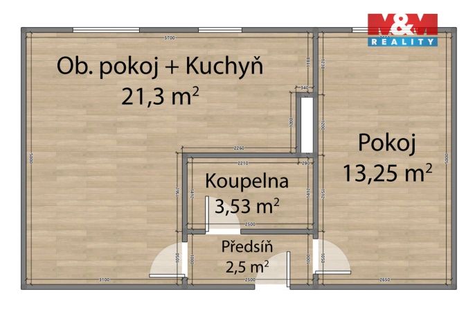 Pronájem, Byt 2+kk, Částkov