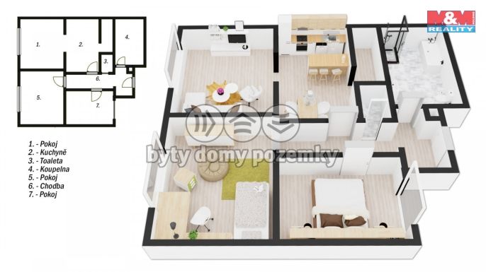 Prodej, Byt 3+1, Hradec Králové