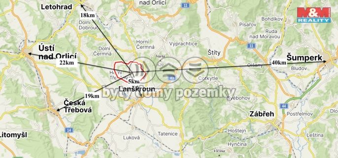 Prodej, Pozemek k bydlení, Horní Třešňovec