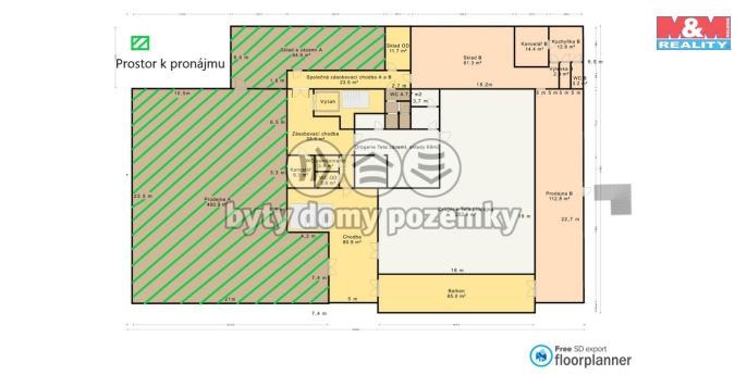 Pronájem, Obchod a služby, Sázava