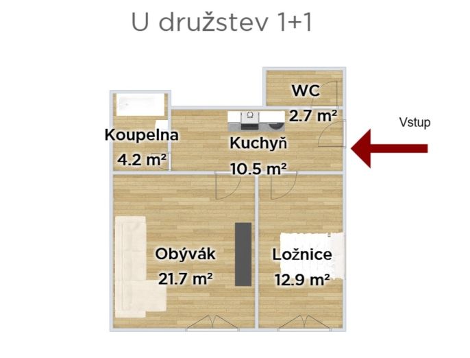 Prodej, Byt 1+1, Praha