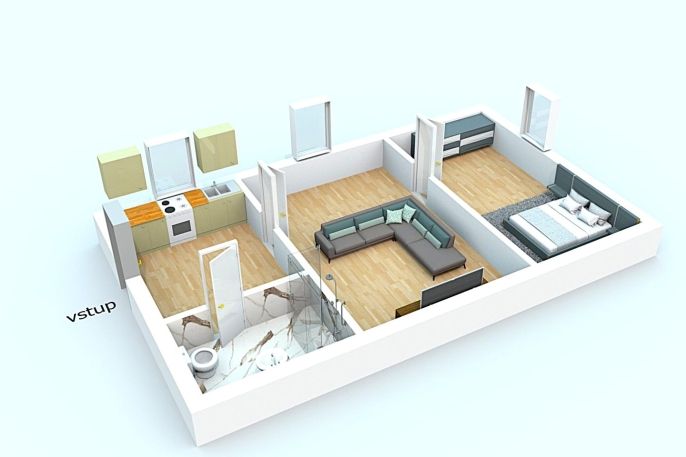 Prodej, Nájemní dům, Žleby