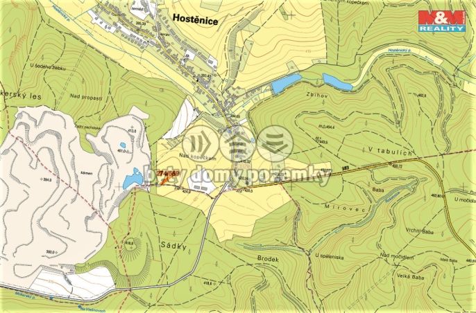 Prodej, Pole, Hostěnice