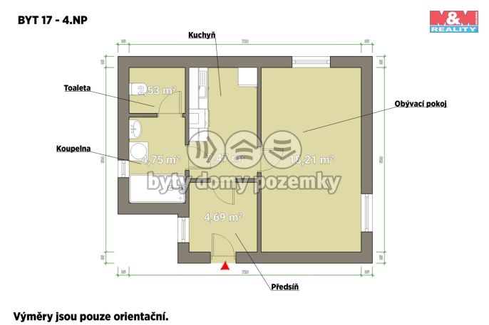 Pronájem, Byt 1+1, Plzeň