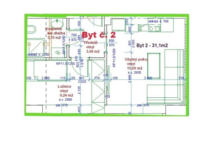 Pronájem, Byt 1+1, Mariánské Lázně
