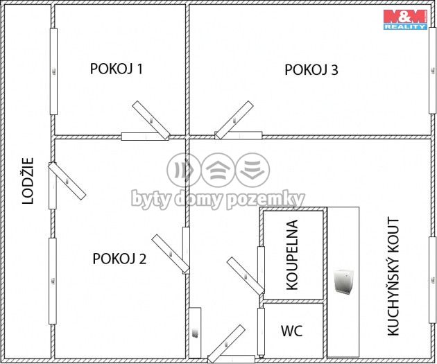 Prodej, Byt 3+kk, Broumov