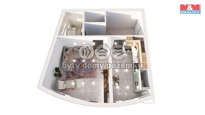 Prodej, Byt 1+1, Ostrava