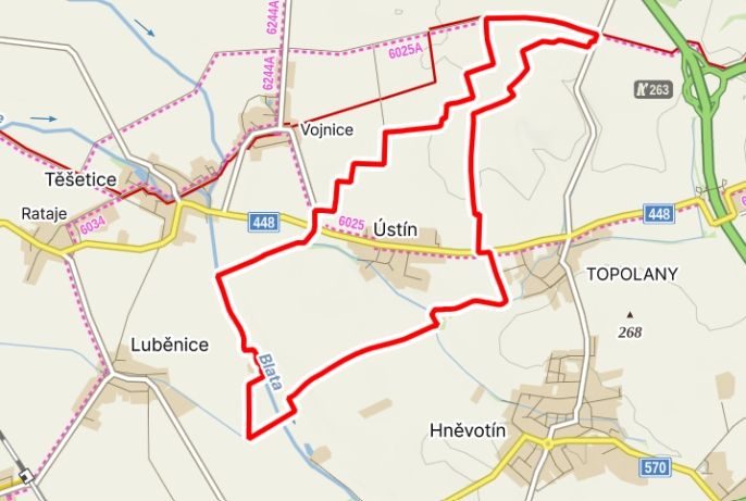 Prodej, Pole, Ústín