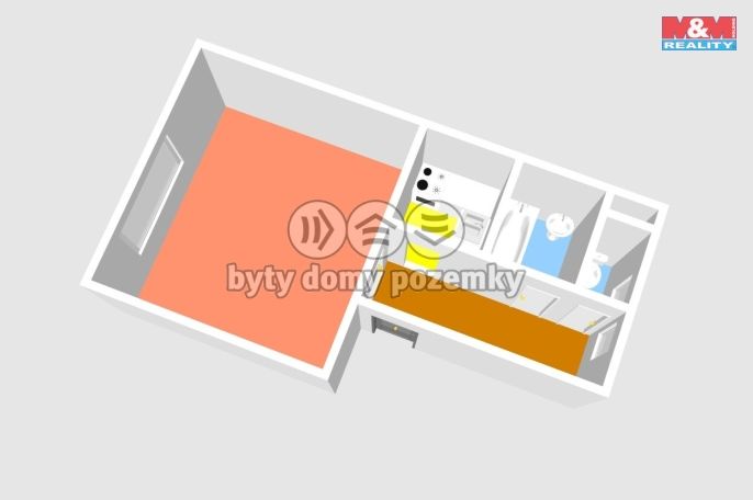 Prodej, Byt 1+kk, Čáslav