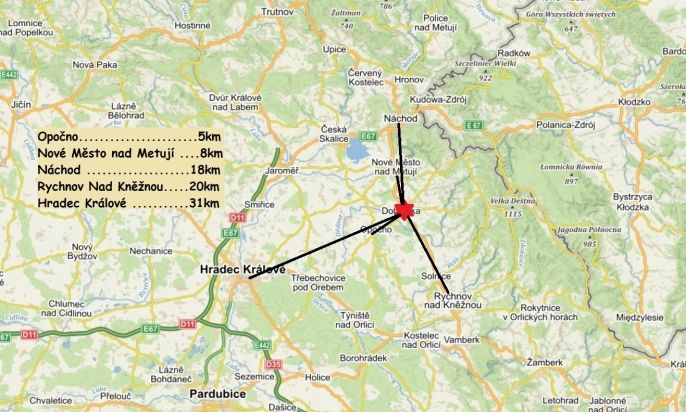Pronájem, Byt 2+kk, Dobruška