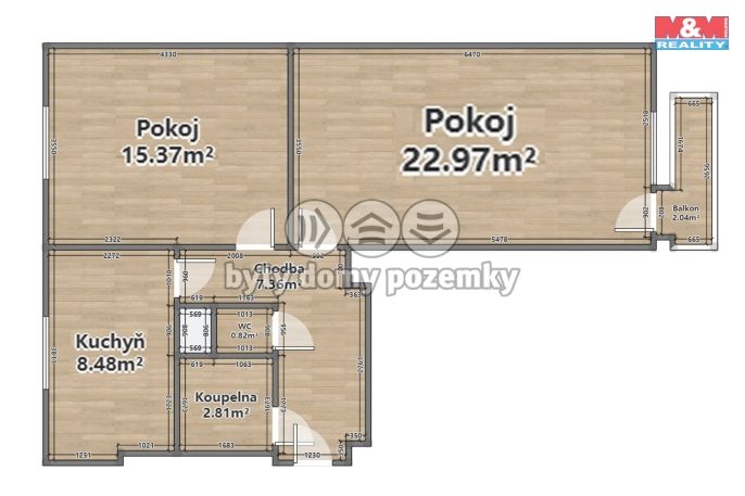 Pronájem, Byt 2+1, Plzeň