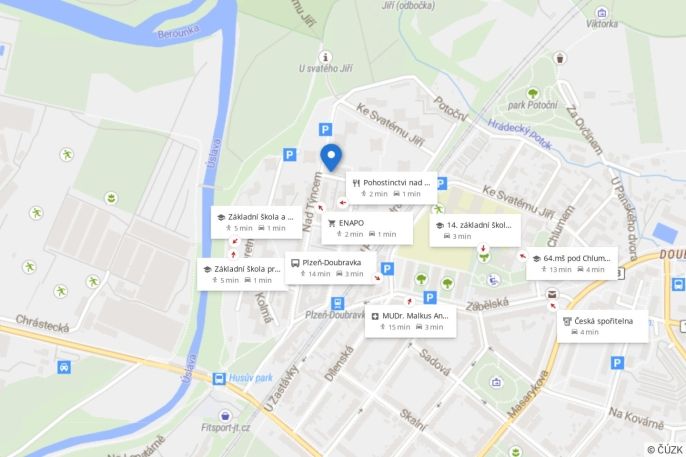 Pronájem, Byt 1+kk, Plzeň