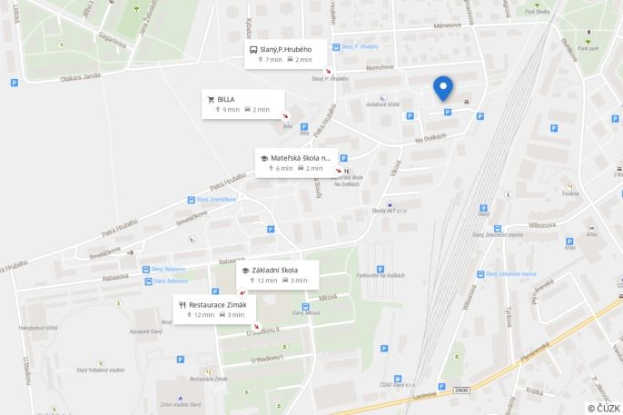 Pronájem, Byt 1+kk, Slaný