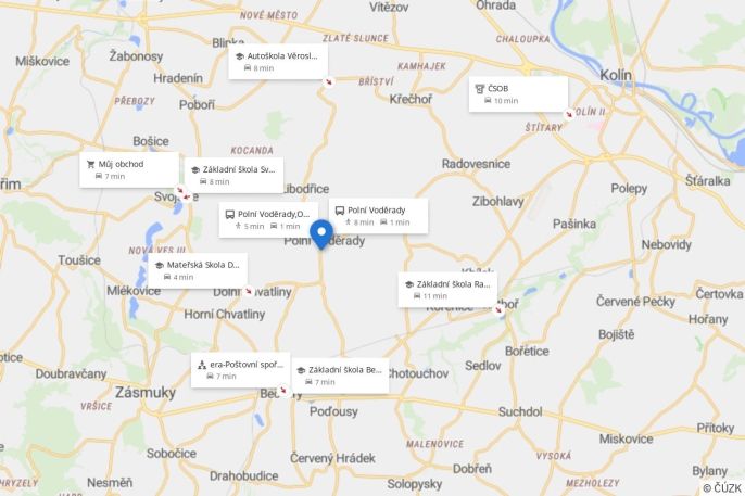 Prodej, Pozemek k bydlení, Polní Voděrady