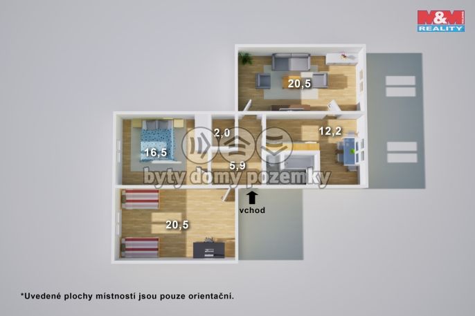 Prodej, Byt 3+1, Ústí nad Labem