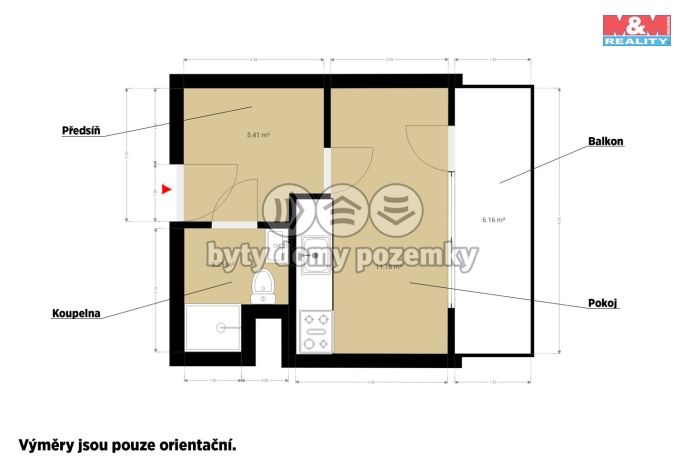 Pronájem, Byt 1+kk, Klatovy