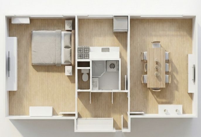 Pronájem, Byt 2+1, Praha