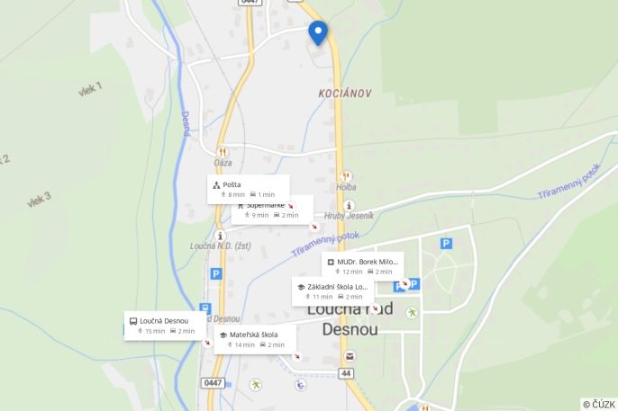 Prodej, Byt 1+1, Loučná nad Desnou