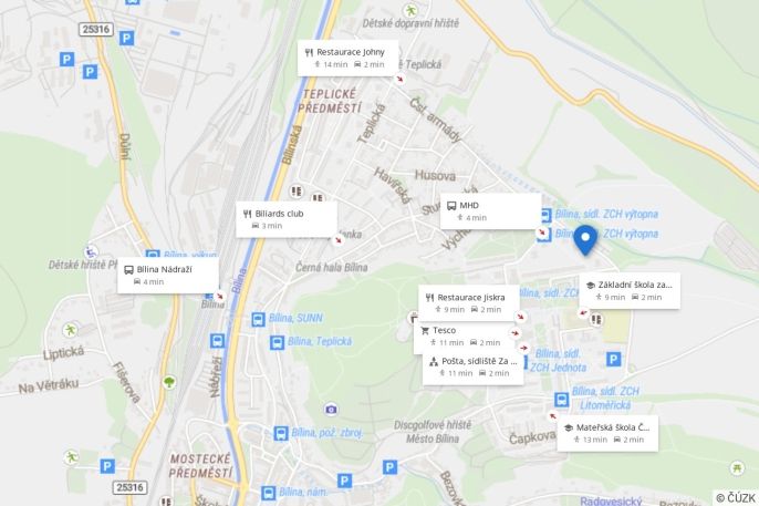 Pronájem, Byt 3+1, Bílina