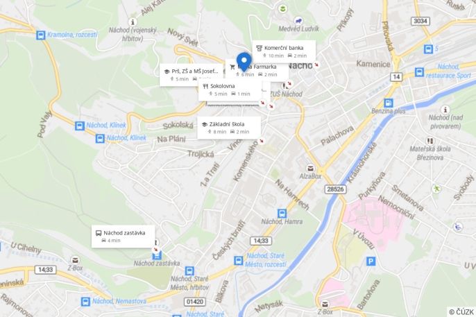 Pronájem, Byt 2+kk, Náchod