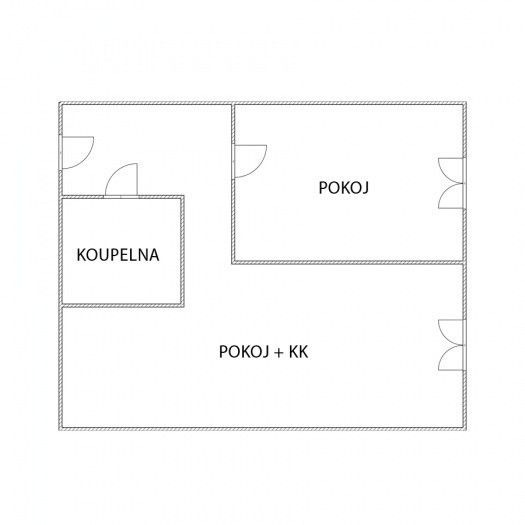 Pronájem, Byt 2+kk, Lom