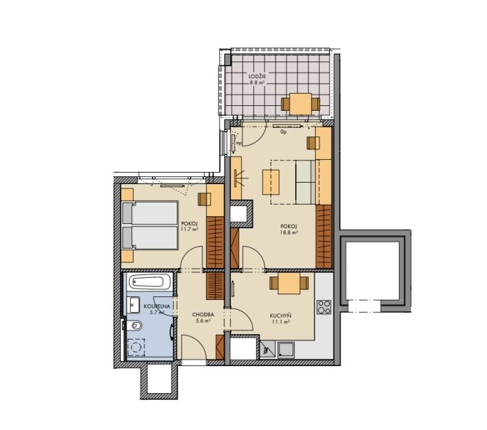 Prodej, Byt 2+1, Praha