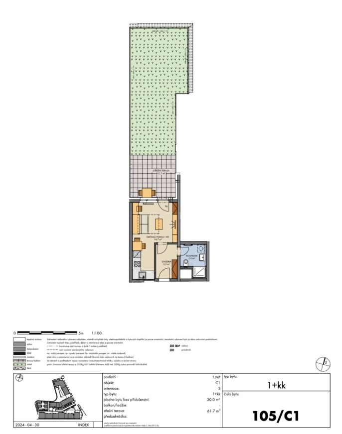 Prodej, Byt 1+kk, Praha