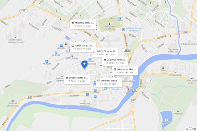 Pronájem, Byt 2+kk, Světlá nad Sázavou