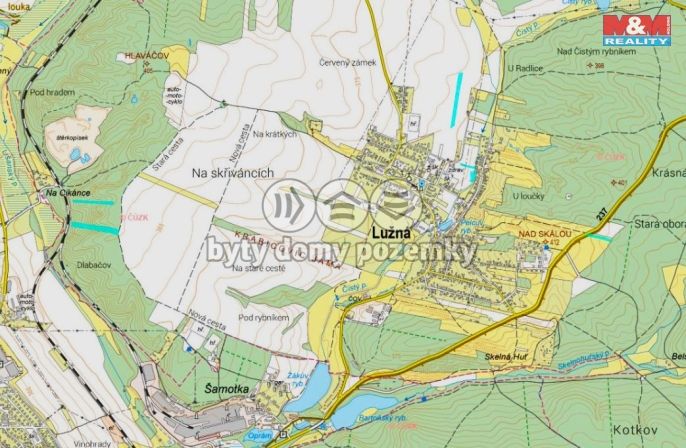 Prodej, Komerční pozemky, Lužná