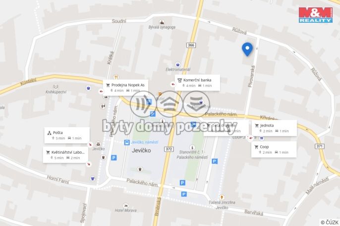 Pronájem, Restaurace, stravování, Jevíčko