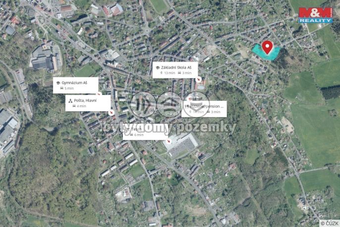 Prodej, Pozemek k bydlení, Aš