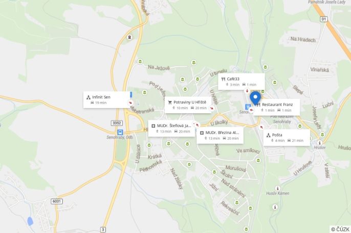 Pronájem, Byt 1+kk, Senohraby
