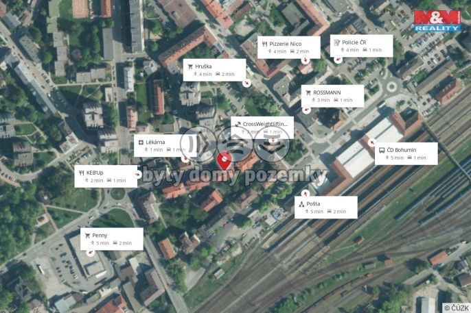 Pronájem, Byt 2+kk, Bohumín