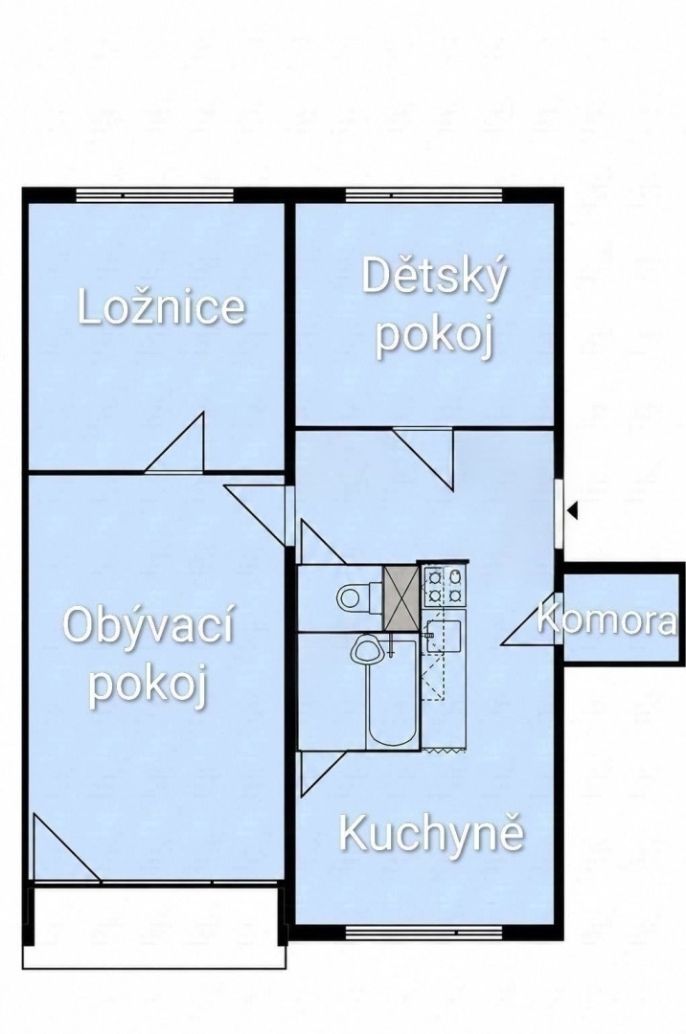 Pronájem, Byt 3+1, Liberec