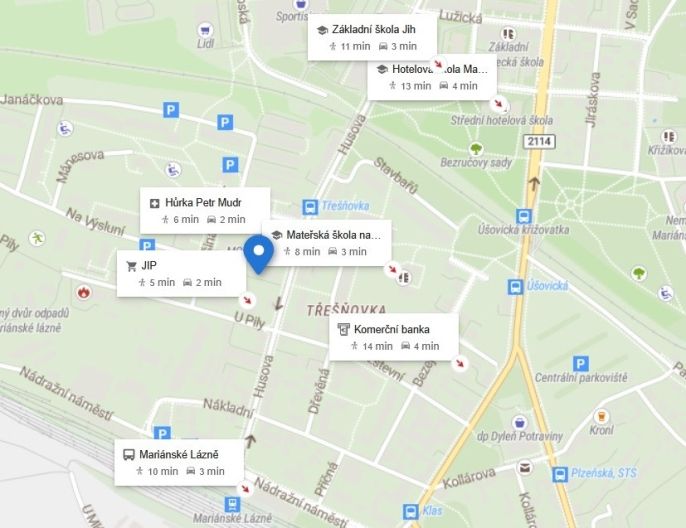 Pronájem, Byt 2+kk, Mariánské Lázně