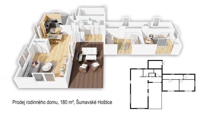 Prodej, Rodinný dům, Šumavské Hoštice