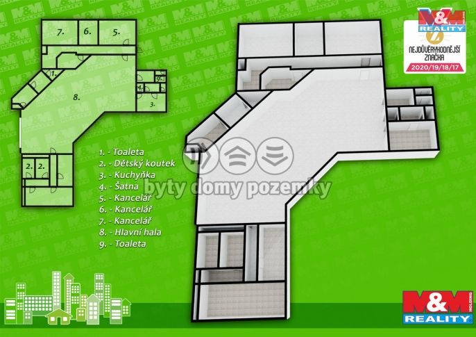 Pronájem, Kancelářský prostor, Beroun