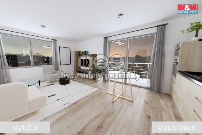 Prodej, Byt 2+kk, Žleby