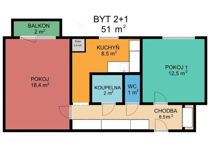 Prodej, Byt 2+1, Jeseník