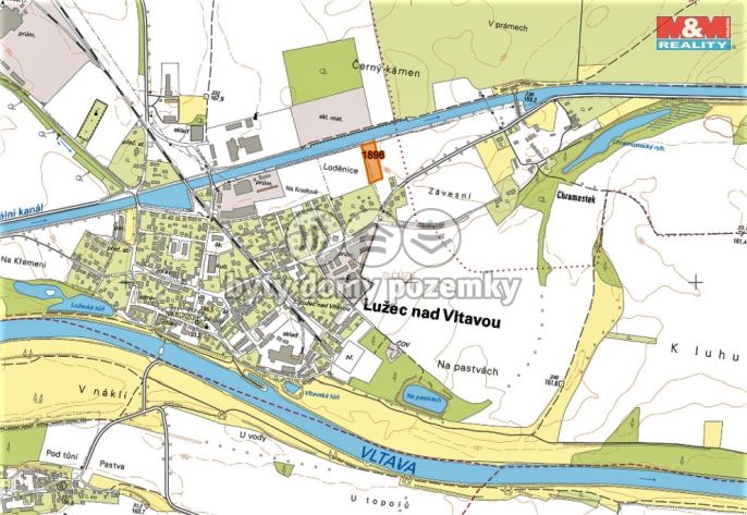 Prodej, Pozemek k bydlení, Lužec nad Vltavou