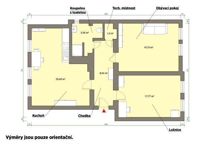 Pronájem, Byt 3+kk, Mariánské Lázně