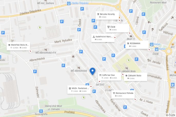 Pronájem, Byt 2+kk, Most