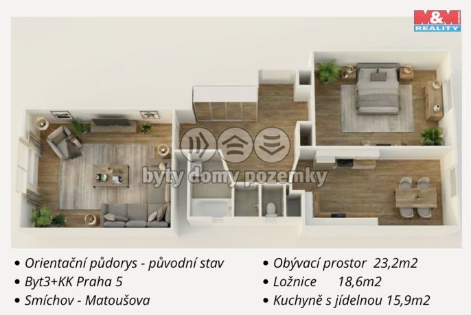 Prodej, Byt 3+kk, Praha