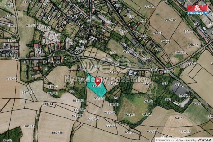 Prodej, Pozemek k bydlení, Bystřany