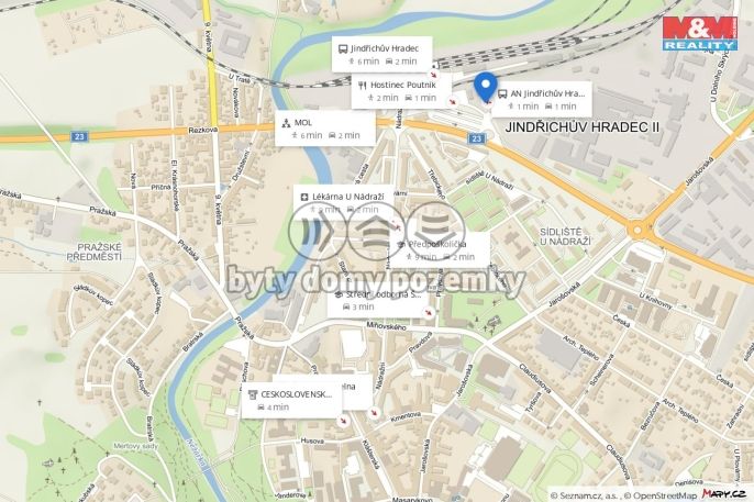 Pronájem, Kancelářský prostor, Jindřichův Hradec