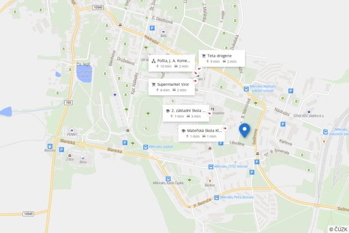 Pronájem, Byt 1+kk, Milevsko