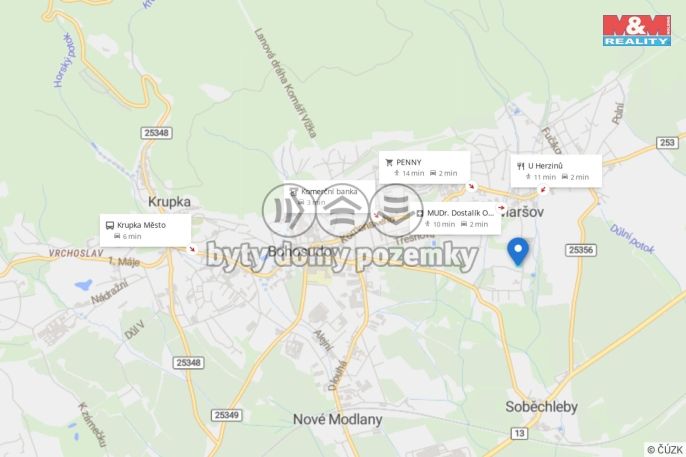 Prodej, Pozemek k bydlení, Krupka